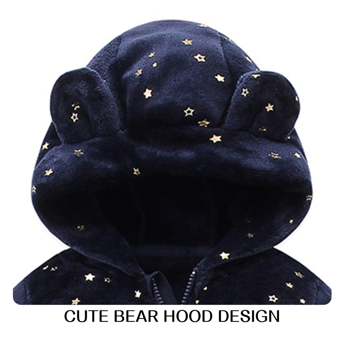 Mokitoni Baby Fleece Jumpsuit Onesie Girls Hoodie Warm Clothing Toddler Snowsuits Coat