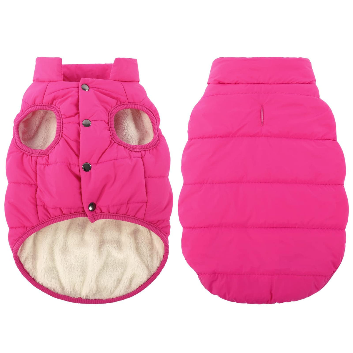 ASENKU Dog Winter Coat Dog Fleece Puffer Jacket for Small Medium Large Dogs