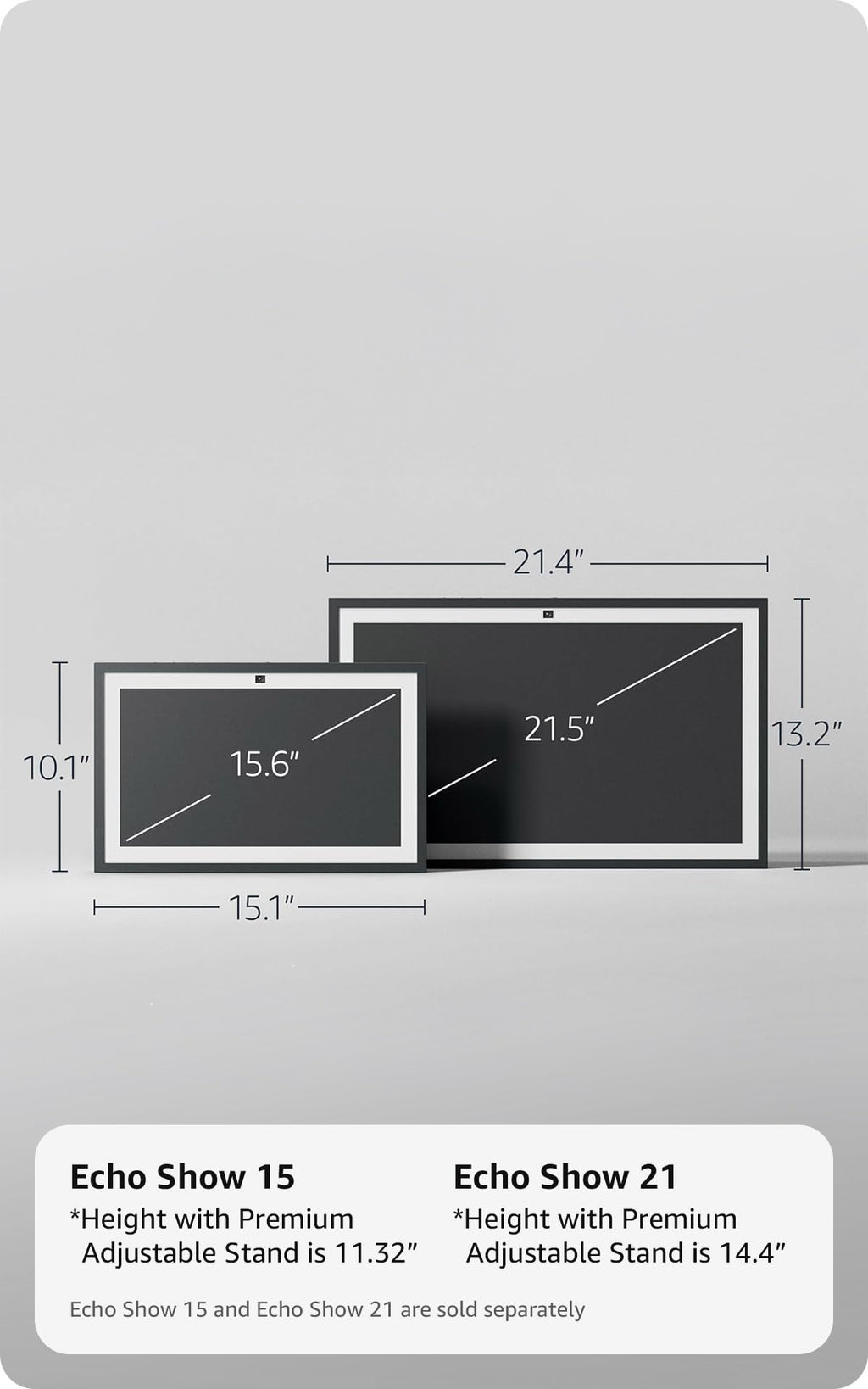 Amazon Echo Show 15 (newest model), Full HD 15.6" kitchen hub for home organization, with built-in Fire TV, Designed for Alexa+