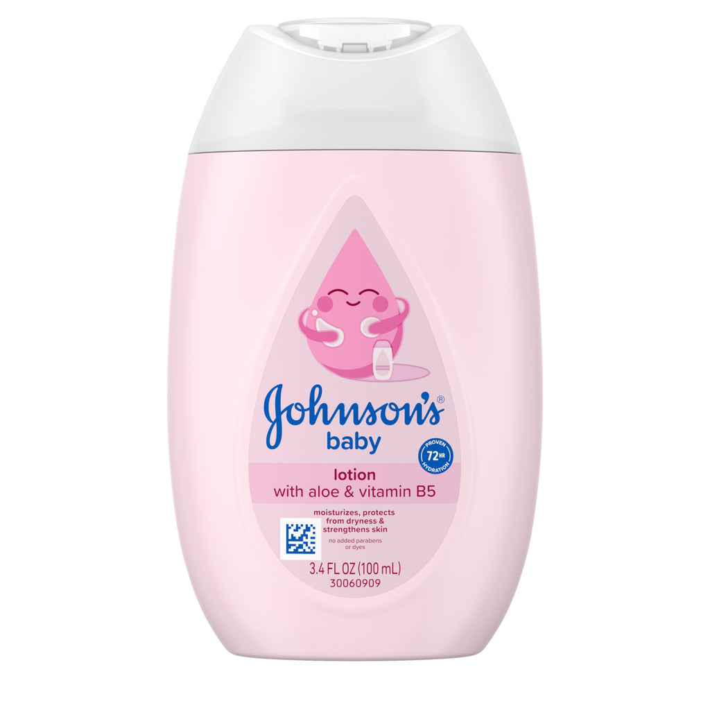 Johnson's Baby Lotion with Coconut Oil, Aloe Vera & Vitamin B5, 3.4 fl oz
