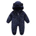 Mokitoni Baby Fleece Jumpsuit Onesie Girls Hoodie Warm Clothing Toddler Snowsuits Coat