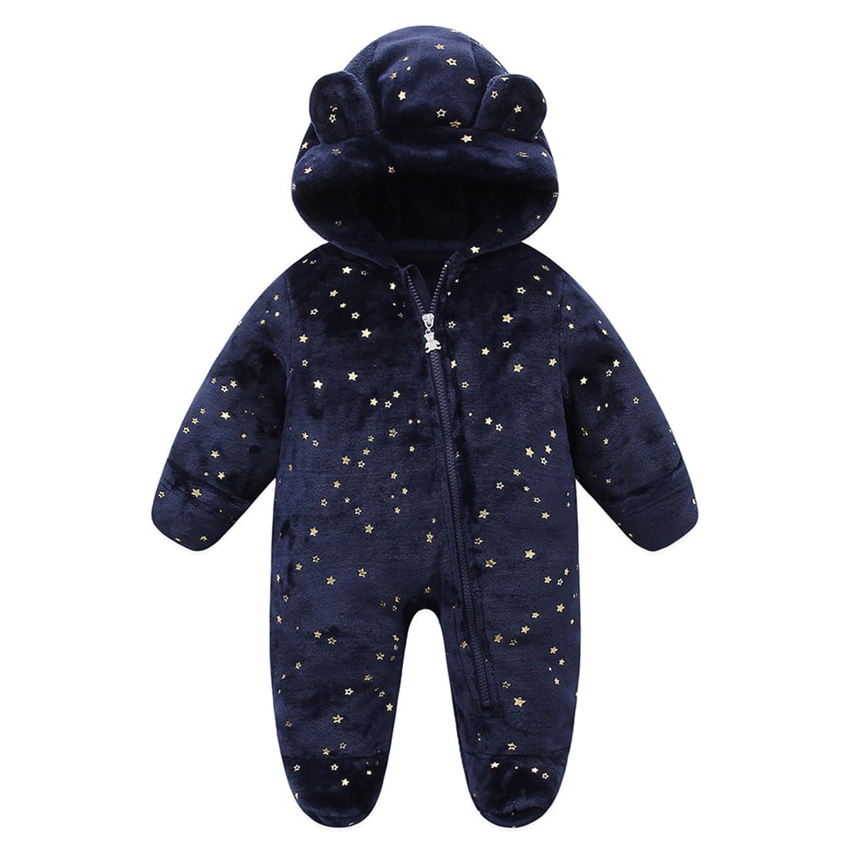 Mokitoni Baby Fleece Jumpsuit Onesie Girls Hoodie Warm Clothing Toddler Snowsuits Coat