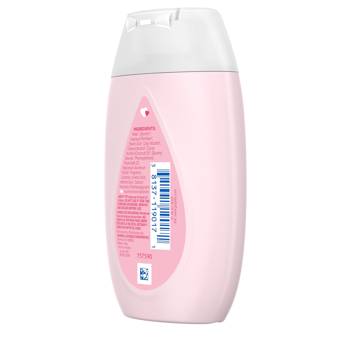 Johnson's Baby Lotion with Coconut Oil, Aloe Vera & Vitamin B5, 3.4 fl oz