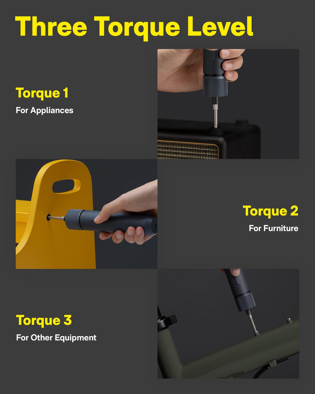 HOTO 25-Piece Upgraded Electric Screwdriver Kit, Cordless Screwdriver