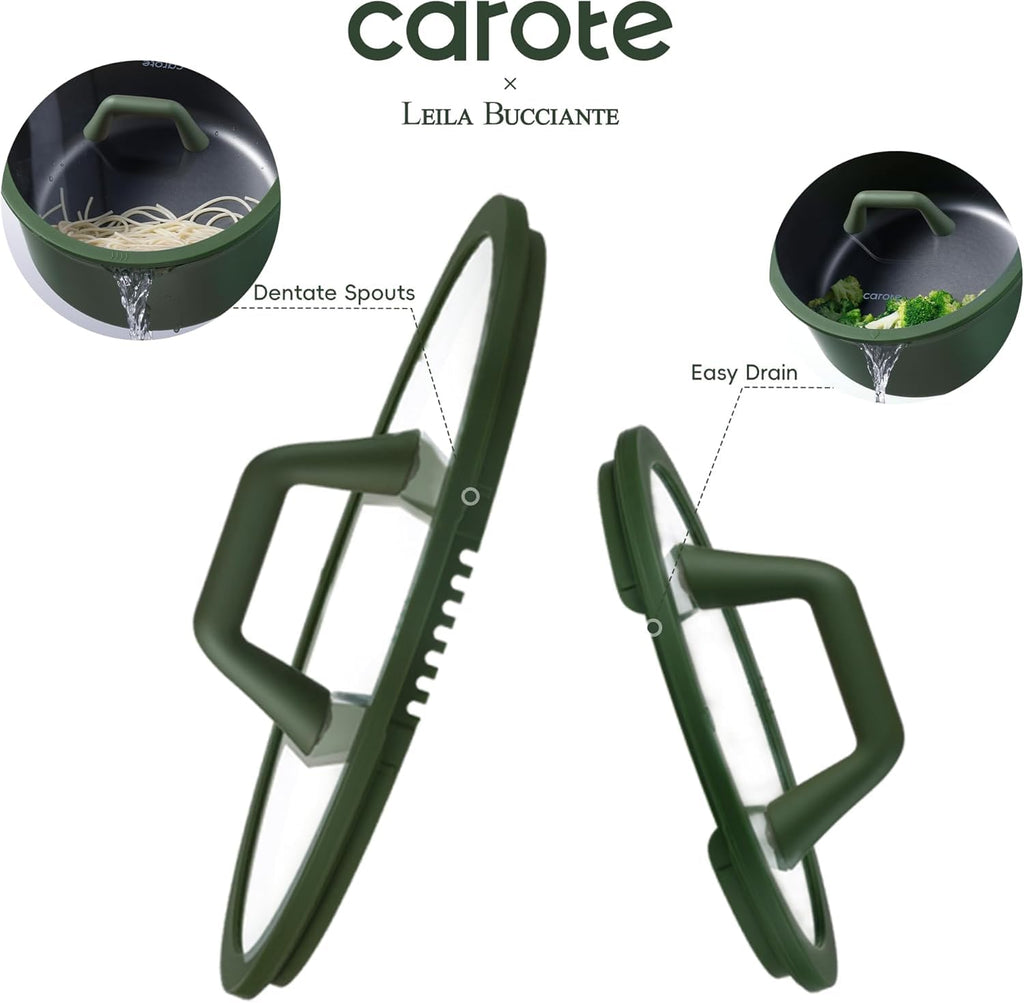 CAROTE 49pcs Nonstick Cookware Set, Pots and Pans Set with Bakeware