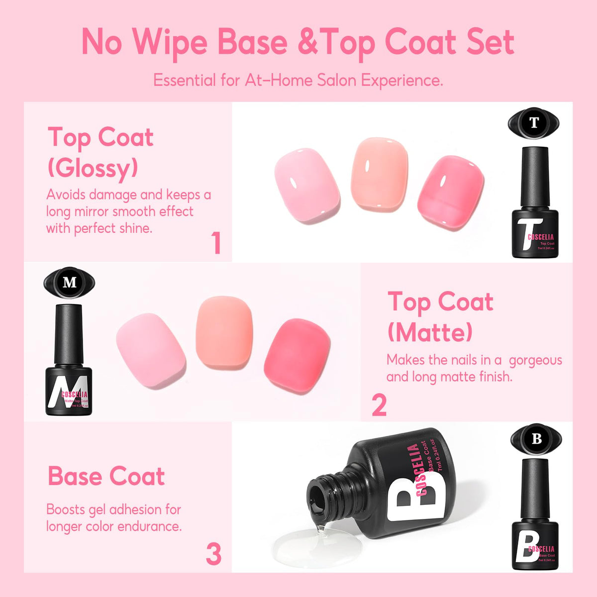 COSCELIA Jelly Gel Nail Polish 22 Colors with 3PCS Base Top Coat Translucent Pastel Nude Pink Green U V Gel Polish Soak Off Nail Gel Kit for Salon Home Nail Art