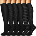 Copper Compression Socks for Women & Men (6 pairs) - Best Support for Nurses, Running, Hiking, Recovery