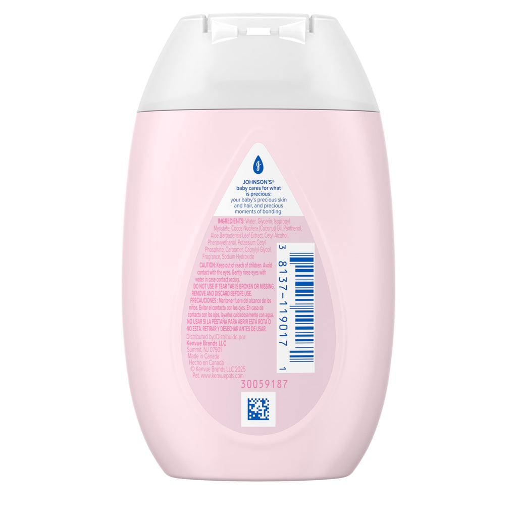 Johnson's Baby Lotion with Coconut Oil, Aloe Vera & Vitamin B5, 3.4 fl oz