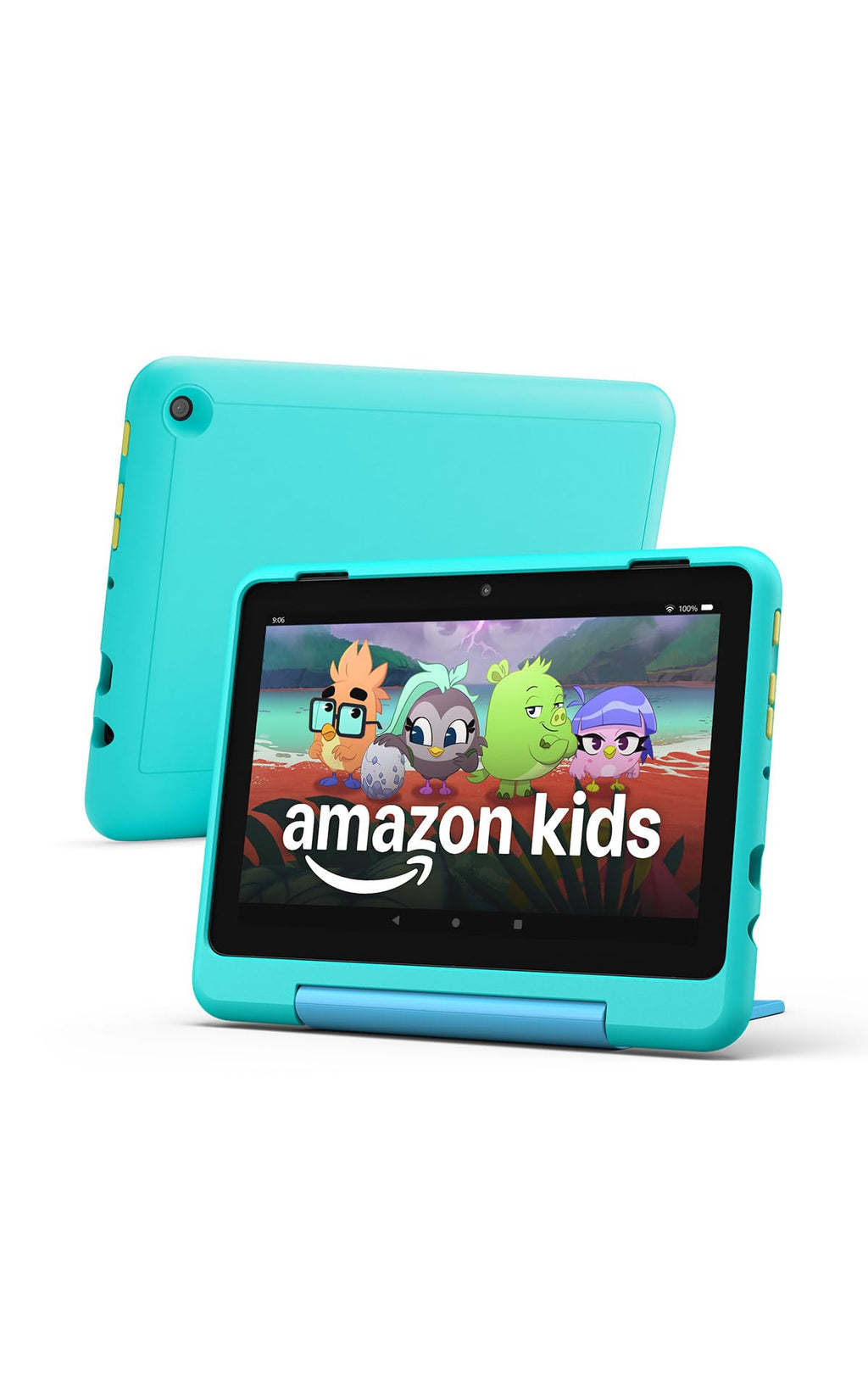 Amazon Fire HD 8 Kids Pro tablet, ages 6-12. Bright 8" HD screen, includes ad-free content, parental controls, 13-hr battery, slim case for older kids, 64GB, Hello Teal, (2024 release)