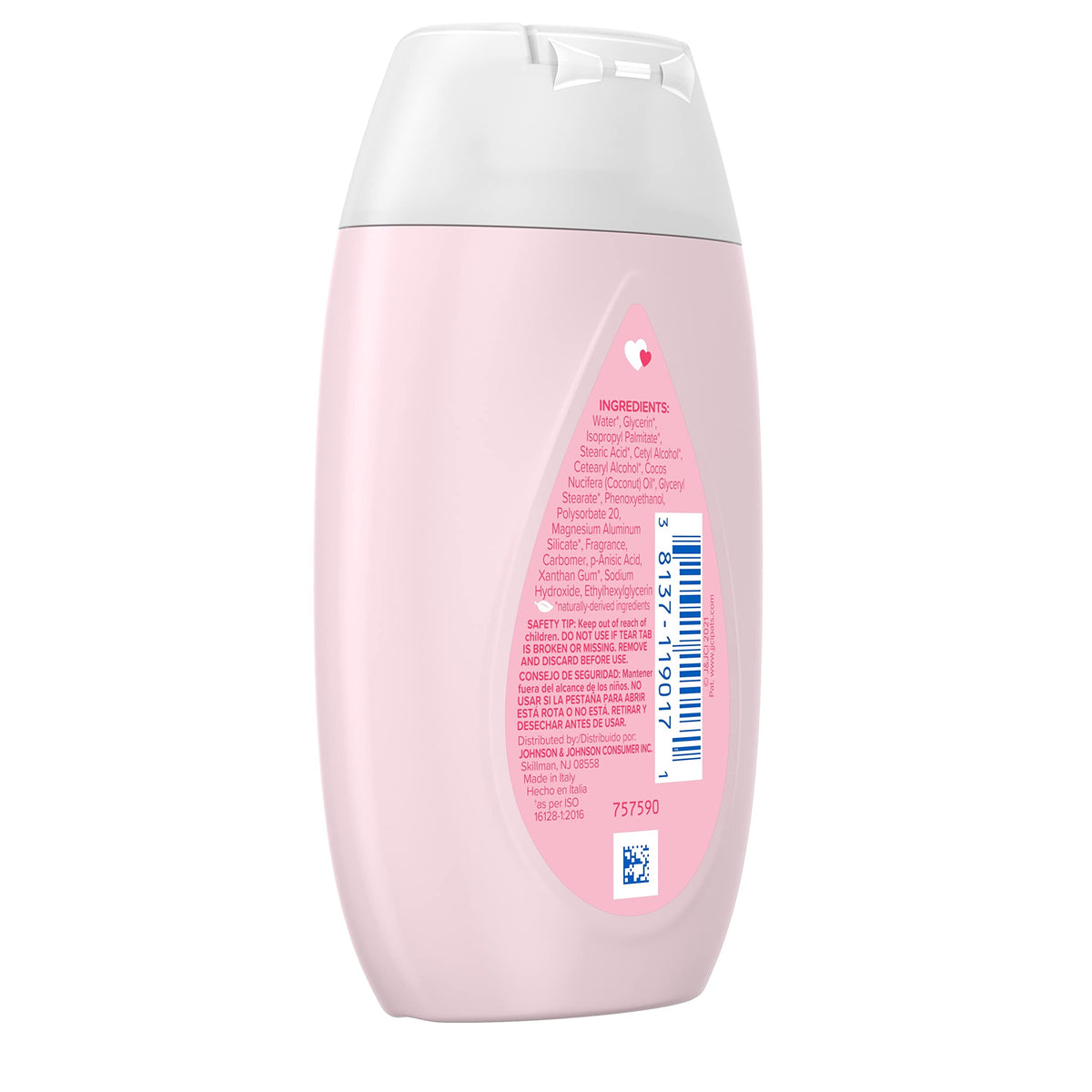Johnson's Baby Lotion with Coconut Oil, Aloe Vera & Vitamin B5, 3.4 fl oz