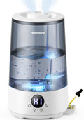 Homvana Top-Fill Humidificador Bebes Mocosy Tos, Cool Mist(3.6L,Gris)