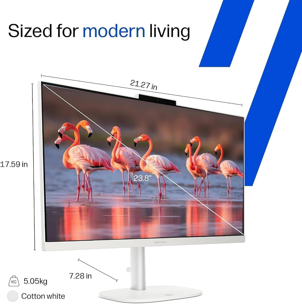 HP 24“ OmniStudio All-in-One Desktop Computer, 16GB DDR5 RAM, 640GB Storage