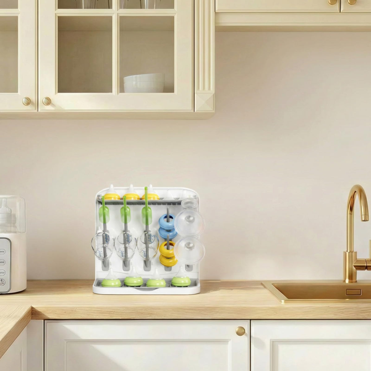 Lifewit 10-Hooks Baby Bottle Drying Rack for Countertop, BPA Free