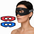 LOY | CEL Under Eye Red Light Therapy Device, Reusable Silicone LED Eye Mask Patches for Dark Circles, Puffy Eyes, Bags & Wrinkles, 7 Mode Rechargeable Under Eye Massager with Heat for Women & Men