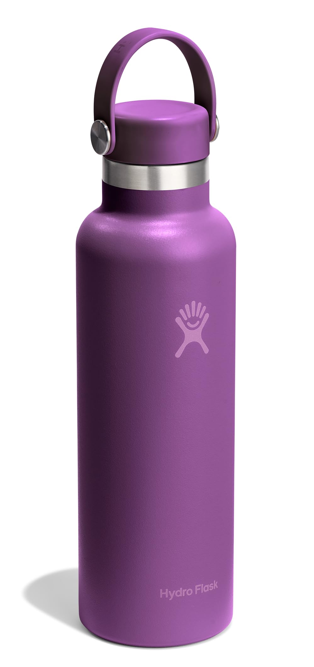 Hydro Flask Water Bottle - Insulated Stainless Steel - Non Spill, Leakproof in 21 Oz Beachplum Purple
