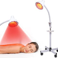 275W Infrared Light Therapy Lamp - Red Near Infrared Heat Lamp for Joint Muscle Pain, Adjustable Standing Lamp Head with Freely Adjustable Temperature