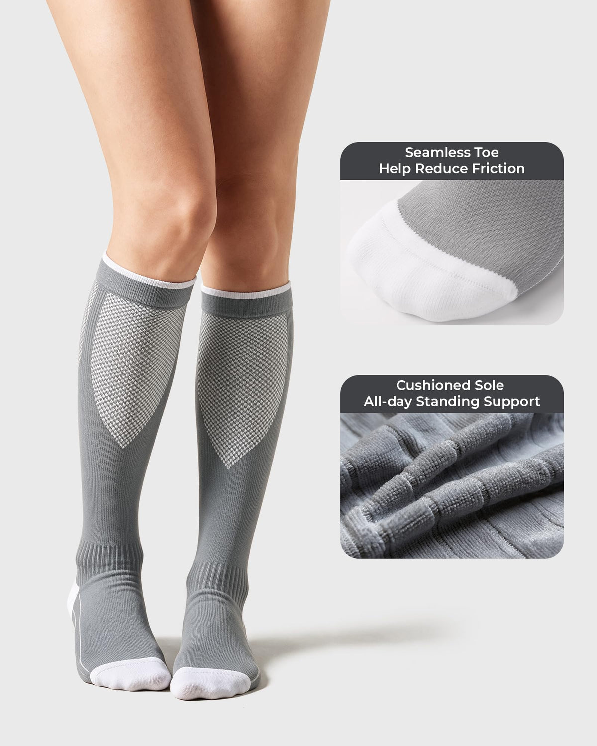 CS CELERSPORT 3 Pairs Compression Socks Men & Women 20-30mmHg for Flying