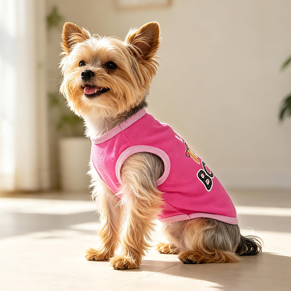 4 Pieces Chihuahua Clothes Cute Dog Clothes for Small Dogs Girl Puppy Shirt