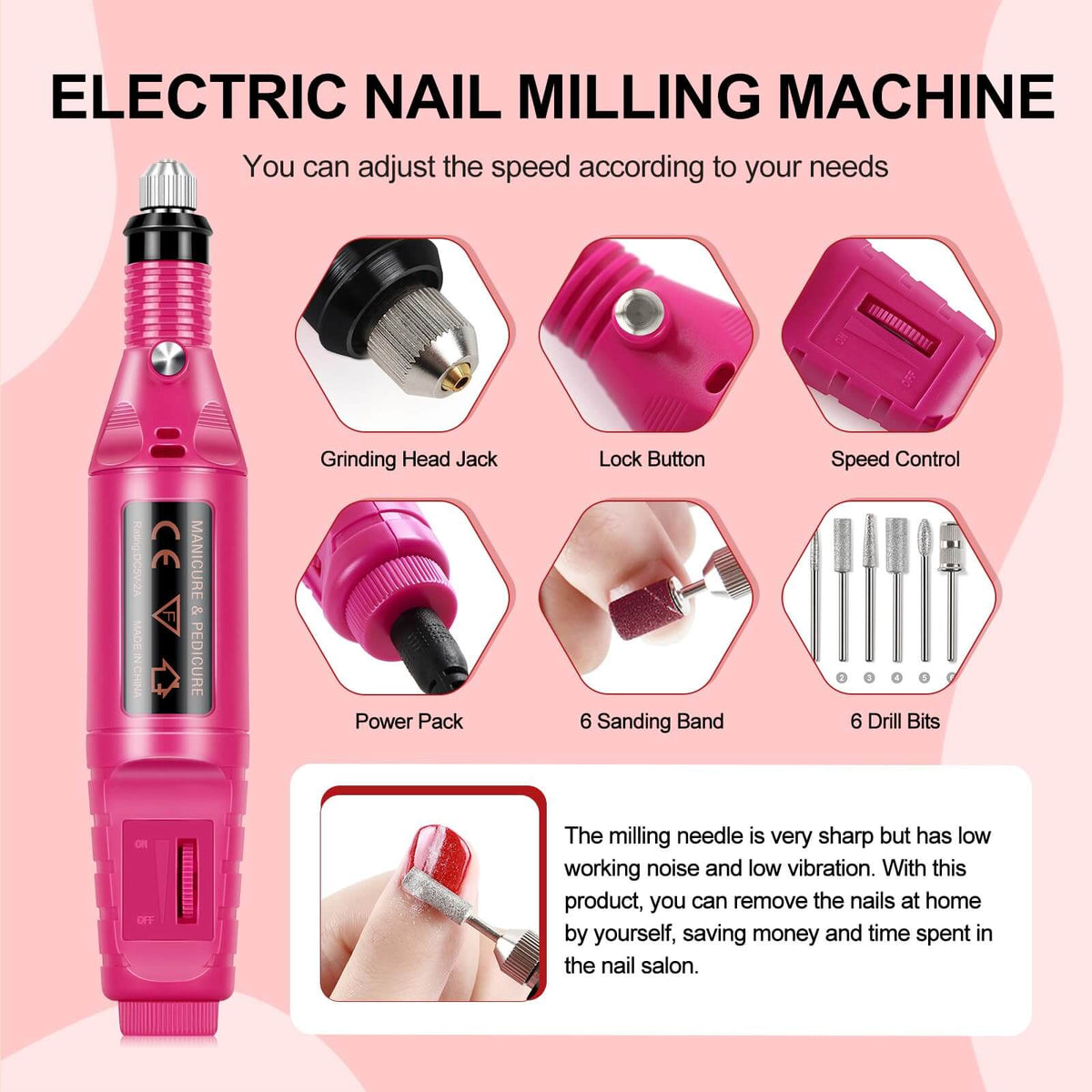 COSCELIA 53pcs Gel Nail Polish Kit with U V light & Drill Gel Manicure Kit