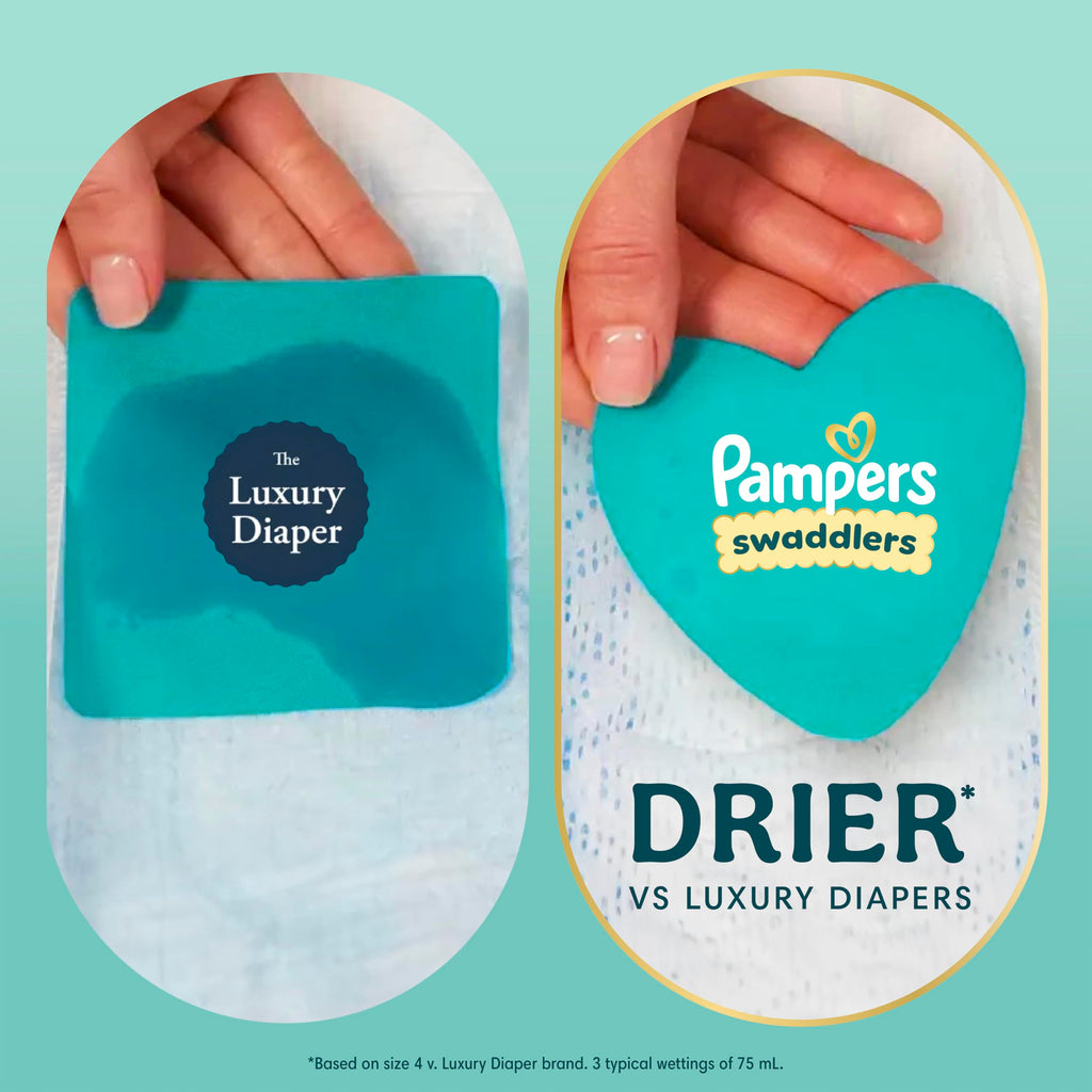 Swaddlers Diapers, Size 3 (13-26 lbs), 136 Count, Fragrance Free, Hypoallergenic, Absorbent, Pediatrician Recommended, Skin Safe