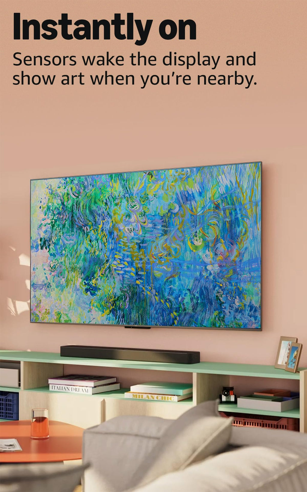 Amazon Ember 75" Mini-LED Series with Fire TV (newest model), QLED 4K UHD smart TV, Dolby Vision IQ, 144hz gaming mode, Ambient Experience, find shows faster with Alexa+