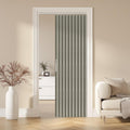 AJAZZ Blackout Accordion Door Magnetic Door Curtain Folding Closet Doors Curtain Invisible for Bedroom Room Living Room Doorway, Grey 42" W x 78" L, 1 Panel