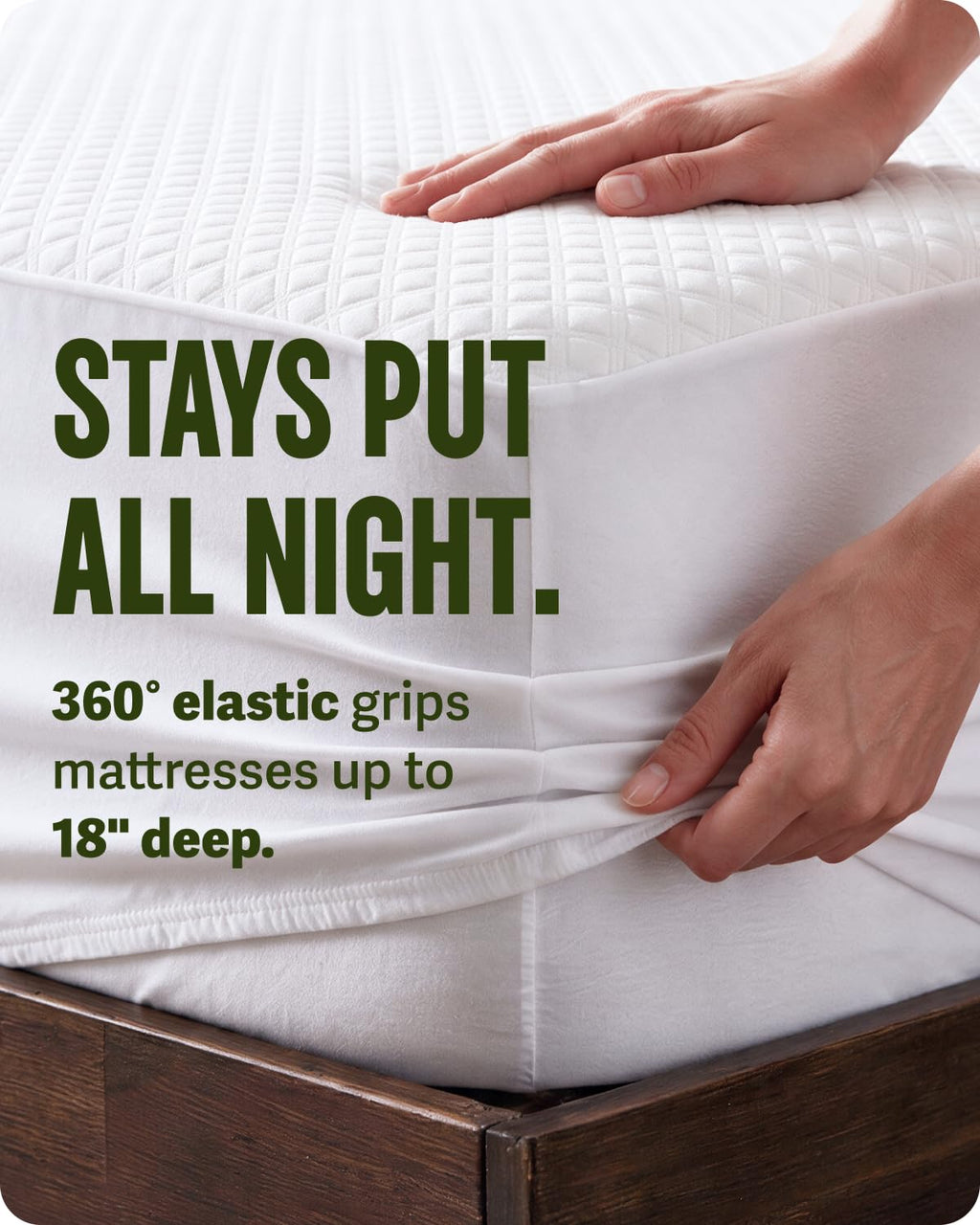 SafeRest Sleepure Waterproof Mattress Protector King Size