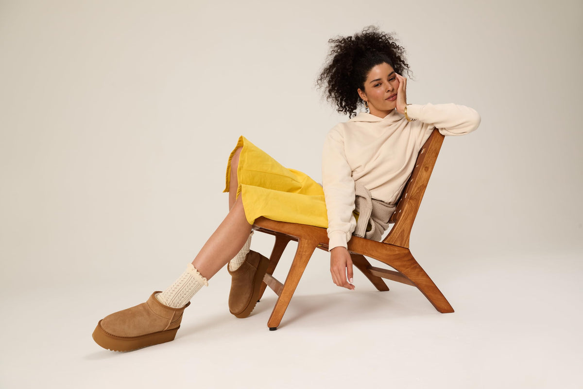 100% Genuine Leather Ankle Boots for Women Waterproof Platform Womens Boots