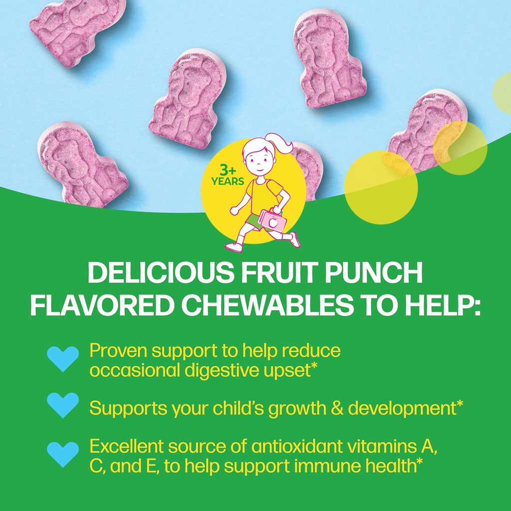 Culturelle Kids Multivitamin + Probiotic Chewable, Ages 3+, 50 Count