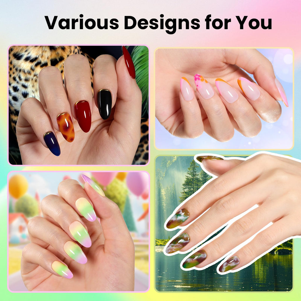 Beetles Gel Nail Polish Kit with U V Light - 80Pcs 55 Colors Gel Nail Kit