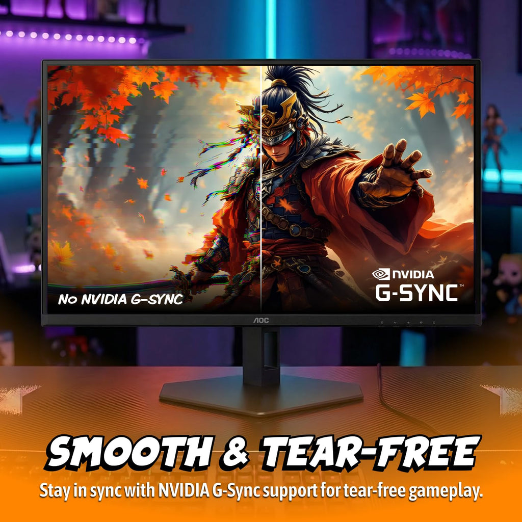 AOC 27" Gaming Monitor QHD 240Hz QD OLED NVIDIA G-SYNC Compatible Q27GAZD