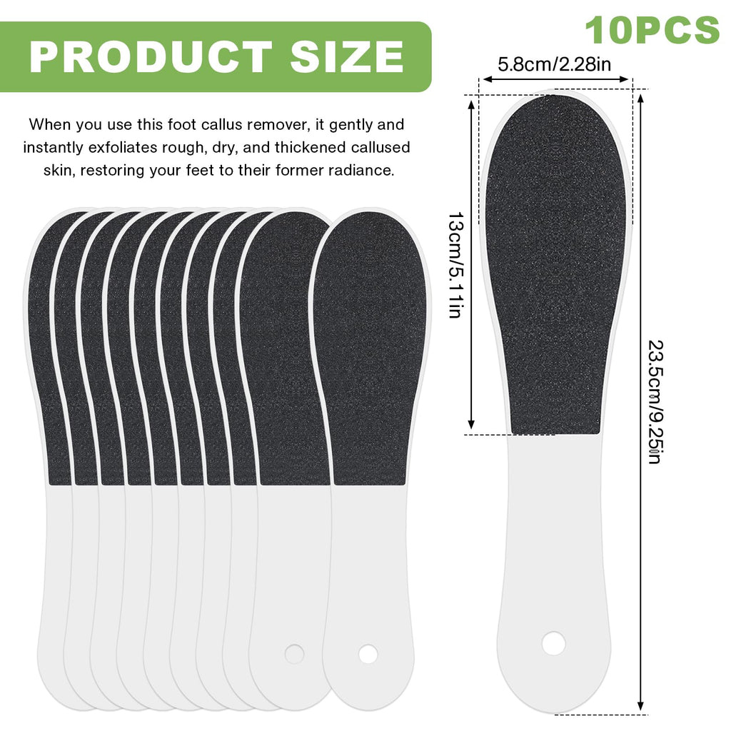 10 Pack Foot File,Foot Callus Remover Professional Sandpaper Pedicure Tools, Double Side Foot Scrubber, Sander for Dead Skin Foot Rasp Pedicure for Women Mother Manicure Beauty Shop Spa