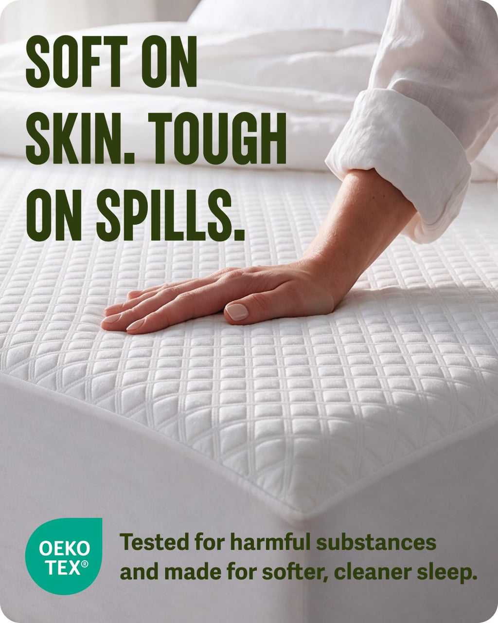 SafeRest Sleepure Waterproof Mattress Protector King Size