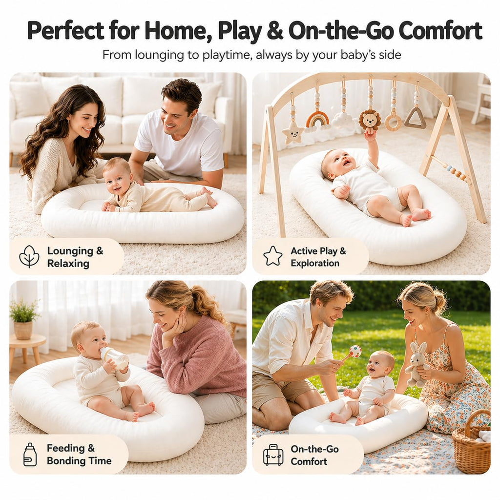 Mapotf Baby Lounger for Newborns 0-24 Months - Baby Essentials