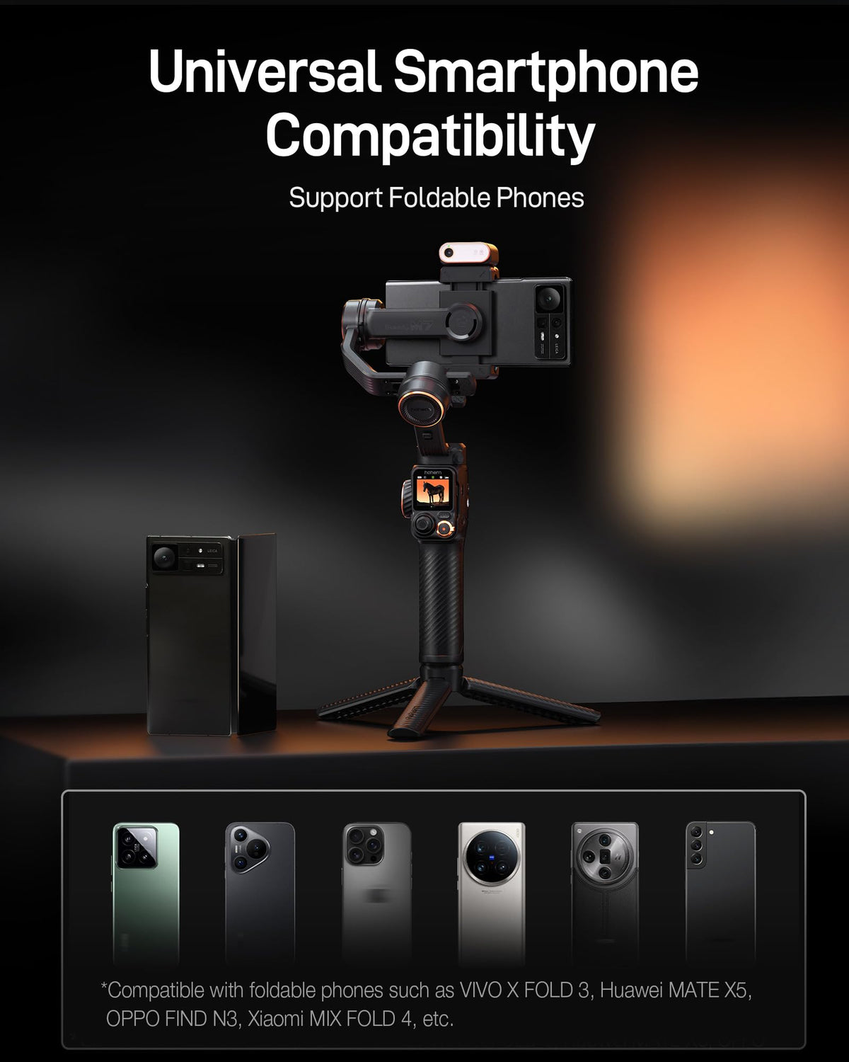 hohem iSteady M7 Gimbal Stabilizer for iPhone & Android, 3-Axis Gimbal
