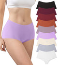 SIONCY 9 Pack Boy Shorts Underwear for Women Cotton Boxer Briefs, L