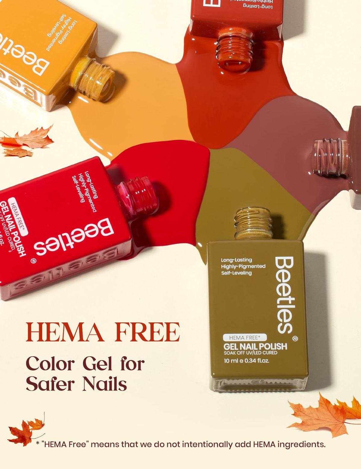 Beetles Retro Reverie Gel Polish Box, Beetles Fall Nails Hema-Free