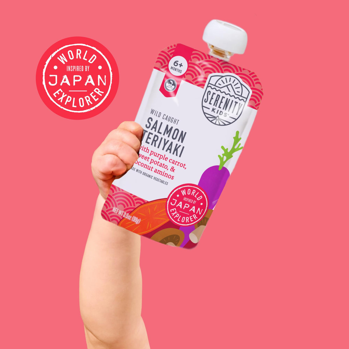 Serenity Kids World Explorers Organic Baby Food Pouches, 3.5 Oz, 18 Pack
