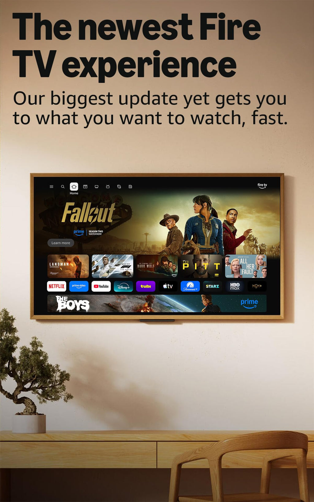 Amazon Ember 75" Mini-LED Series with Fire TV (newest model), QLED 4K UHD smart TV, Dolby Vision IQ, 144hz gaming mode, Ambient Experience, find shows faster with Alexa+