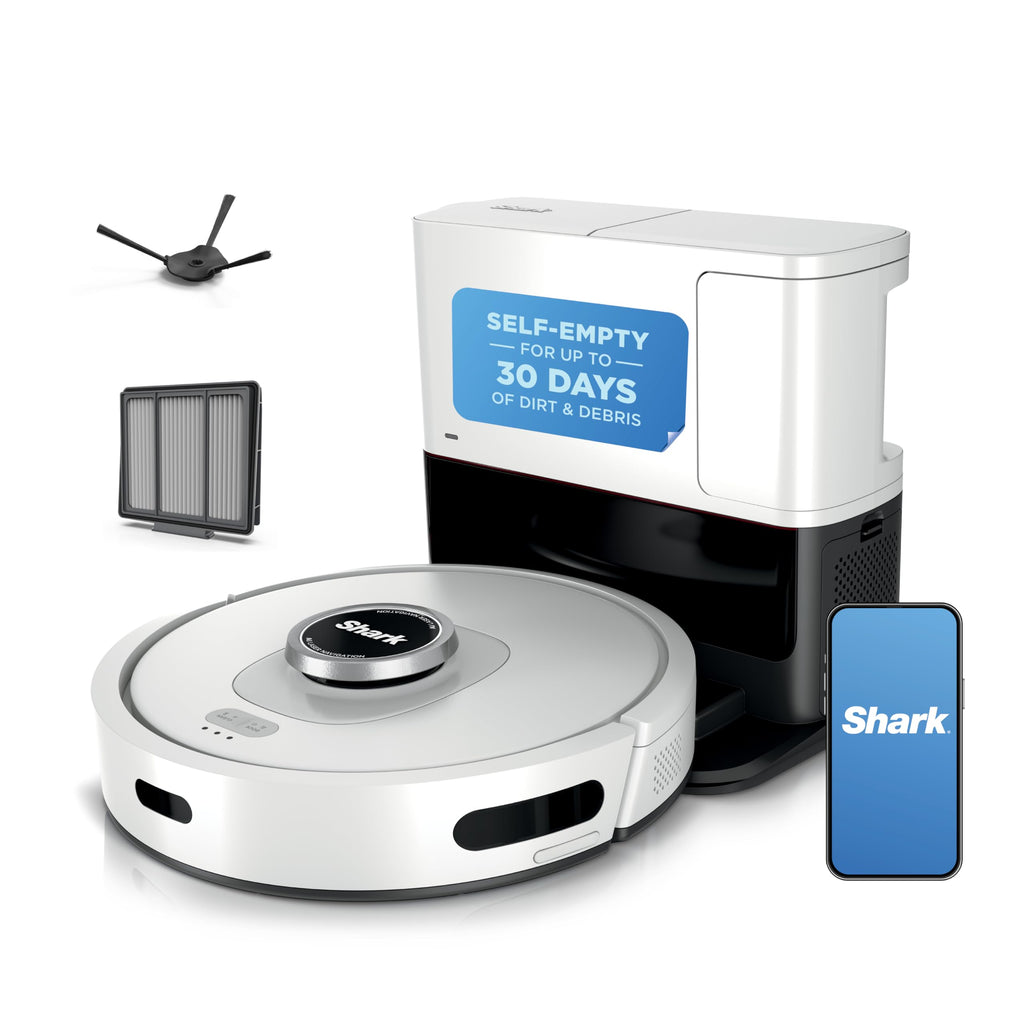 Shark AV2511AE AI Ultra Robot Vacuum, Black/Silver, Carpet and Hard Floor