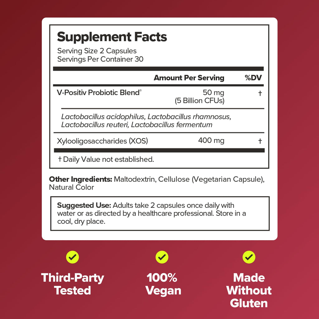 URO Vaginal Probiotics for Odor, Flora & pH Balance – 1-Month Supply
