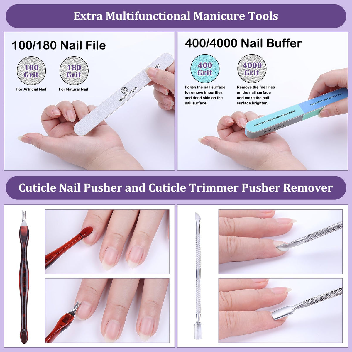 Fake Nail Tips White Clear: 480Pcs 12 Sizes Tapered Square Acrylic Nail Tip