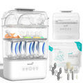 GROWNSY Baby Bottle Sterilizer and Dryer, 3-Tier, with Travel Kit