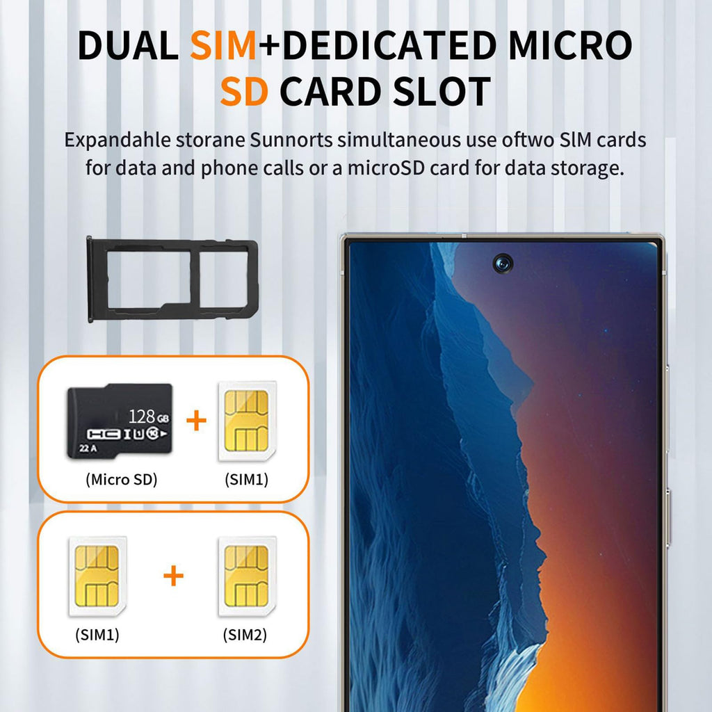 I25 Ultra 5G Unlocked Phones 256GB+8GB 6.99" FHD+ 7000mAh Battery Gray