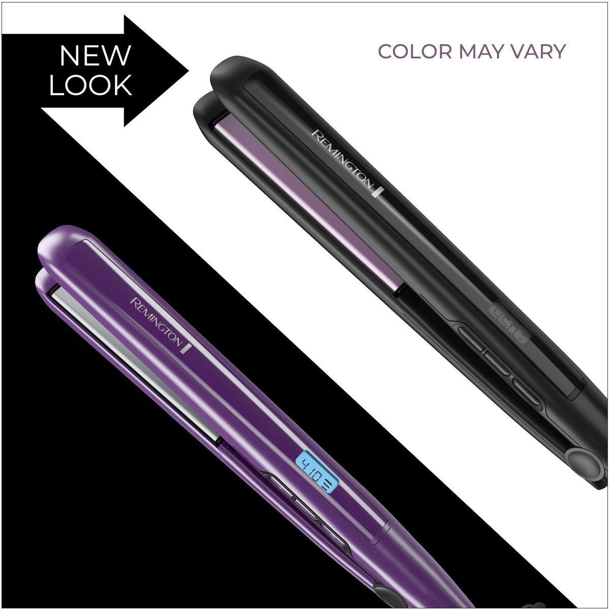 Remington 1" Flat Iron Hair Straightener, Anti-Static Technology, 30%