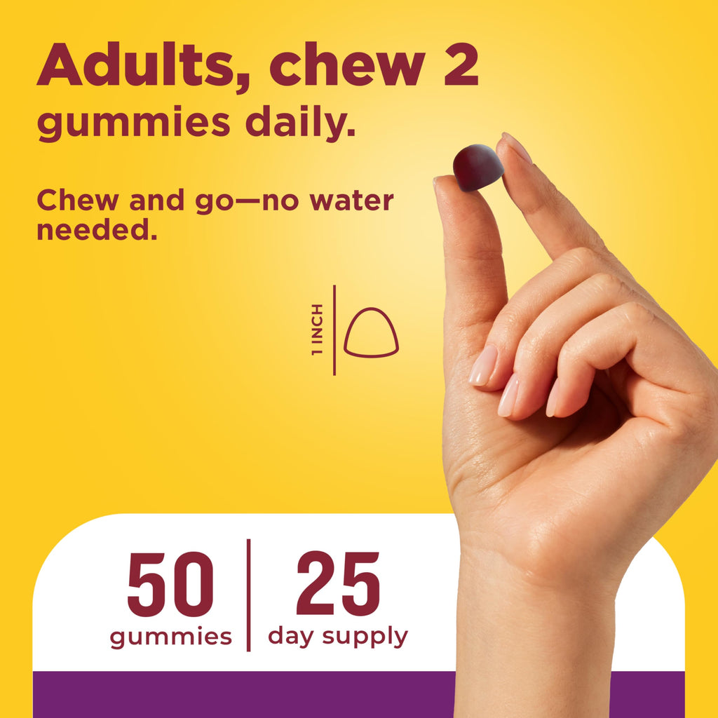 Nature Made Probiotic + Prebiotic Fiber Gummies, 50 Gummies