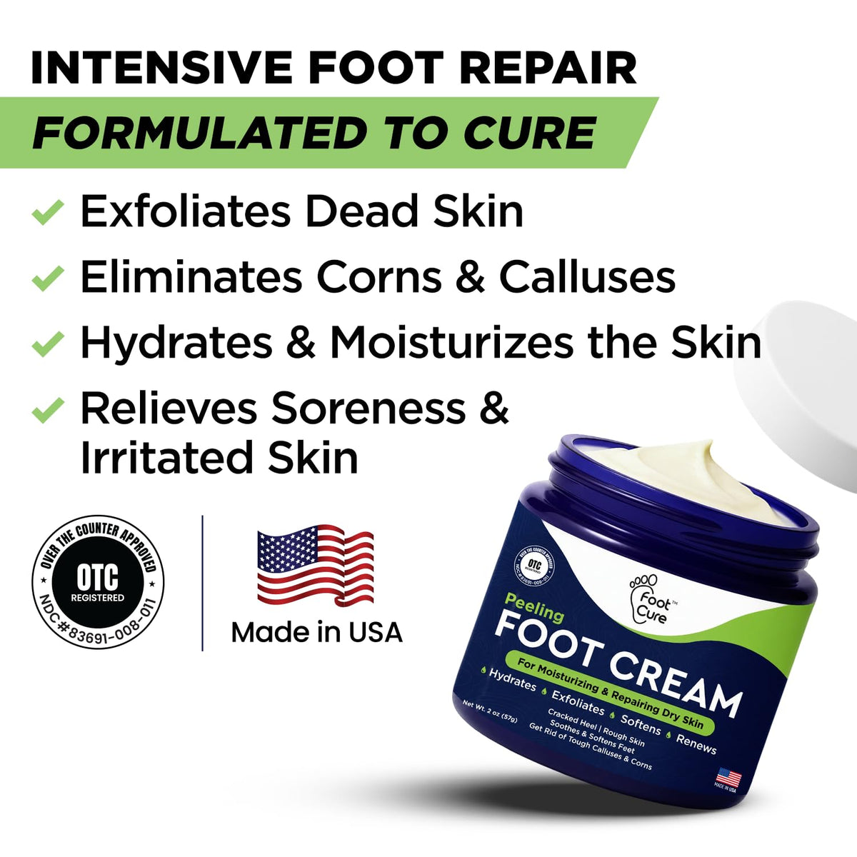 Tea Tree Callus Remover Gel & Foot Soak, Foot Cream for Dry Cracked Feet
