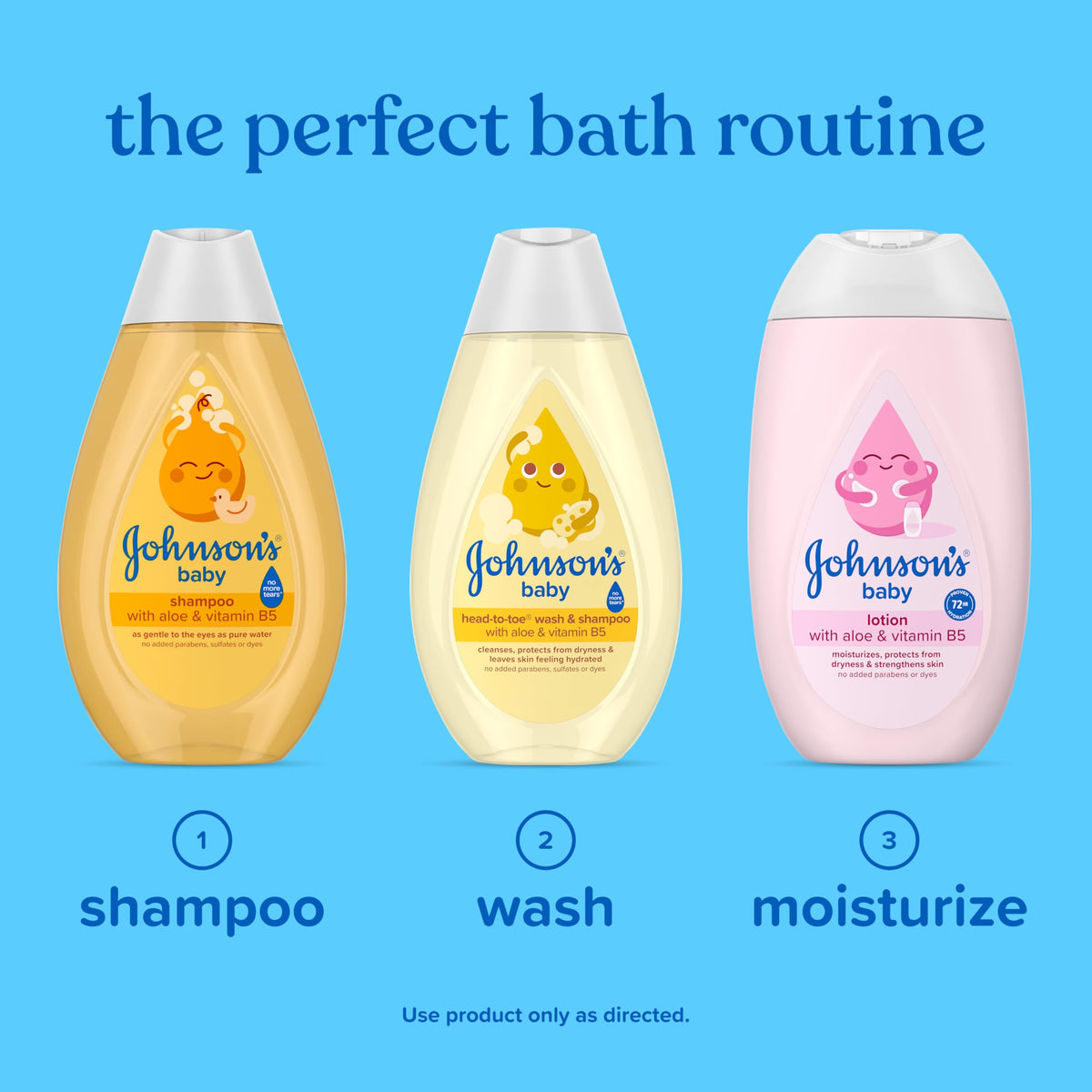 Johnson's Baby Lotion with Coconut Oil, Aloe Vera & Vitamin B5, 3.4 fl oz