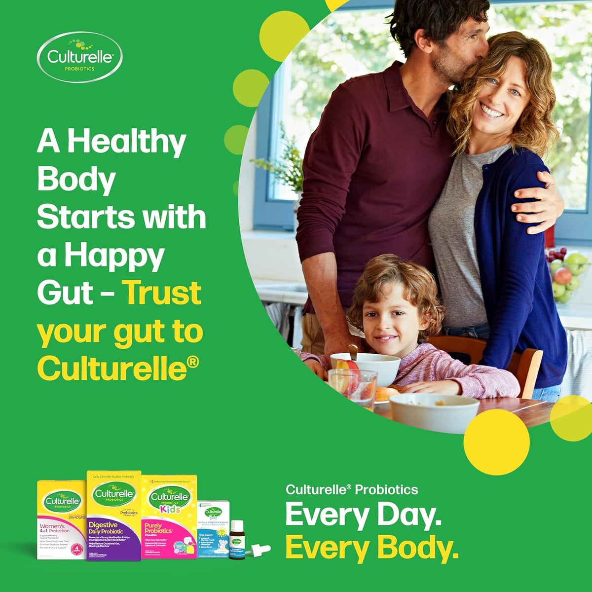 Culturelle Kids Multivitamin + Probiotic Chewable, Ages 3+, 50 Count