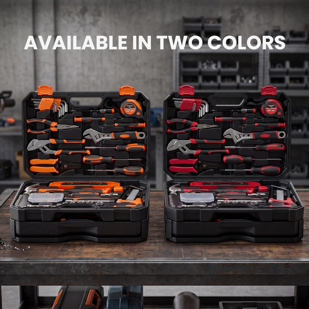 DUMOS 330-Piece Complete Homeowners Tool Box Set,Small Tool Kit for Home